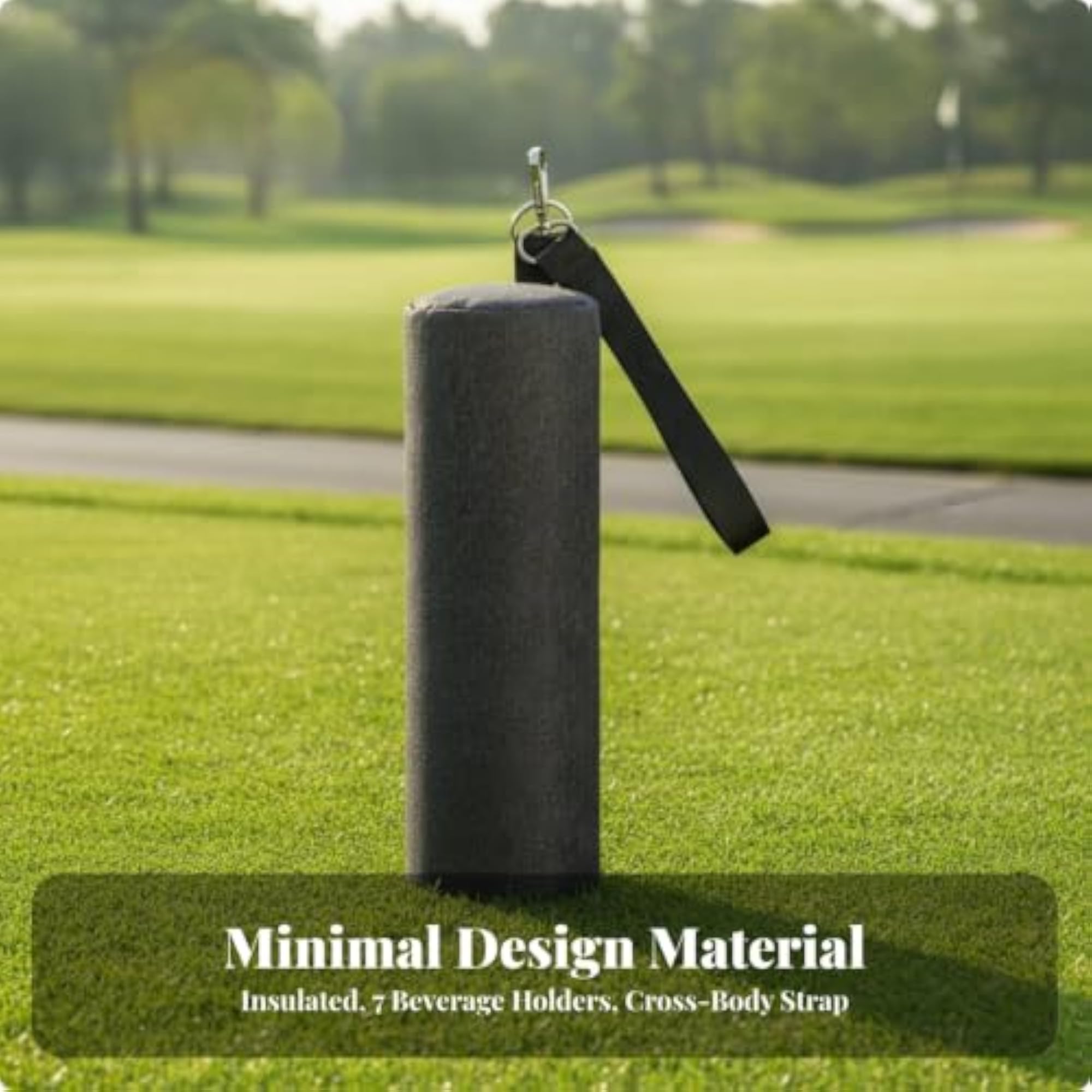 Compact Cylindrical Insulated Cooler Bag, Lightweight