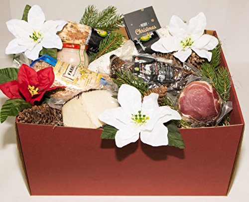 Caja de Navidad, el Navidad a la mesa 1 – Salumificio artigianale gombitelli – Colección de Regalos de Navidad 2017 – Toscana Italia