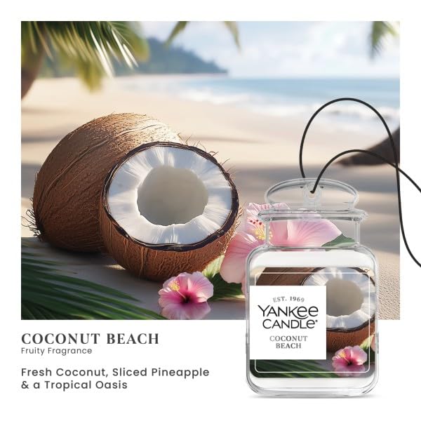 Image of Yankee Candle Car Jar, Coconut Beach (Pack of 6)