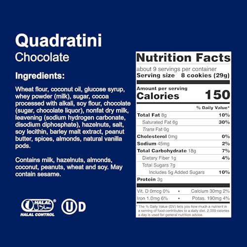 Image of Loacker Quadratini Chocolate Wafer Cookies, 8.82 Ounce