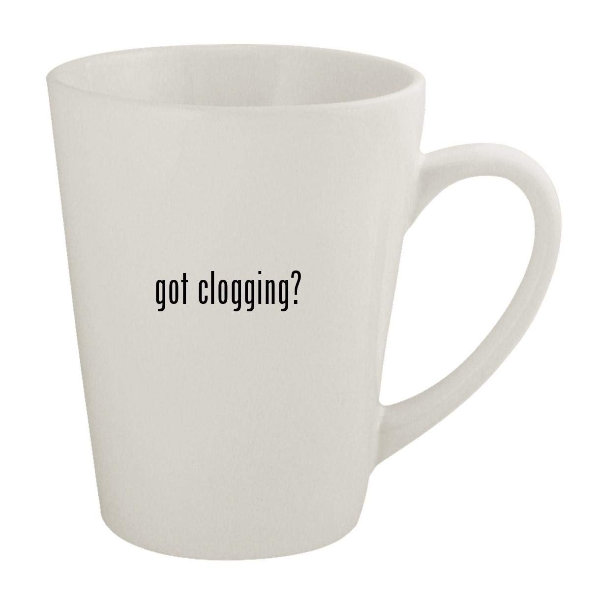 got clogging? - Ceramic 12oz Latte Coffee Mug