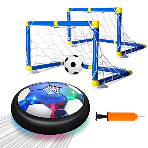 Kids Toys Hover Soccer Ball Set with 2 Goals, Air Soccer with LED Light, USB Rechargeable Floating Soccer Ball with Foam Bumper for Indoor Outdoor Sports Ball Game, Football Toy for Boy Girl Best Gift Kids Toys Hover Soccer Ball Set with 2 Goals, Air Soccer with LED Light, USB Rechargeable Floating Soccer Ball with Foam Bumper for Indoor Outdoor Sports Ball Game, Football Toy for Boy Girl Best Gift