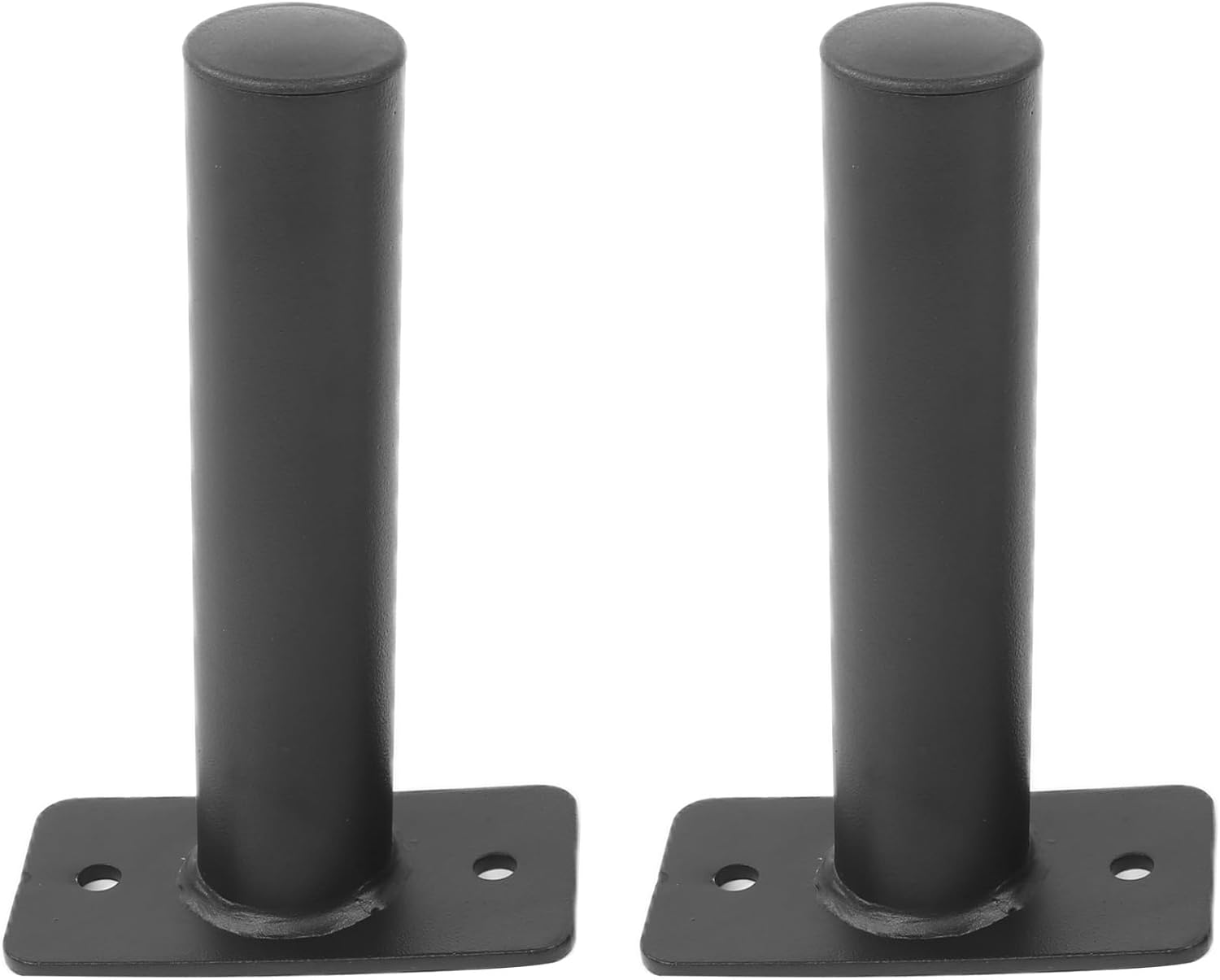 2pcs Steel Barbell Holder Wall Mounted Weight Plate Rack, Heavy Duty 500 lbs Capacity Barbell Board with Rubber Pads for Home Gym Organization