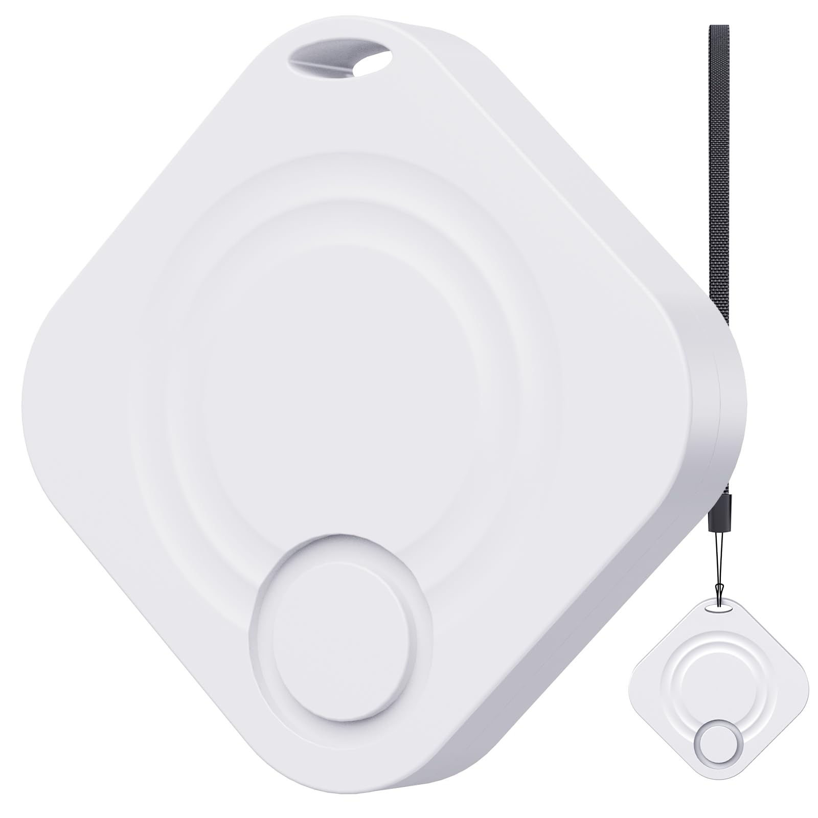 Localizzatore Chiavi - Smart Tag Compatibile con Apple Find My (Solo iOS 14.5+), Localizzatori Bluetooth Trova Impermeabile IP67, Portachiavi GPS per Valigia, Borsa, Cani, Batteria Sostituibile