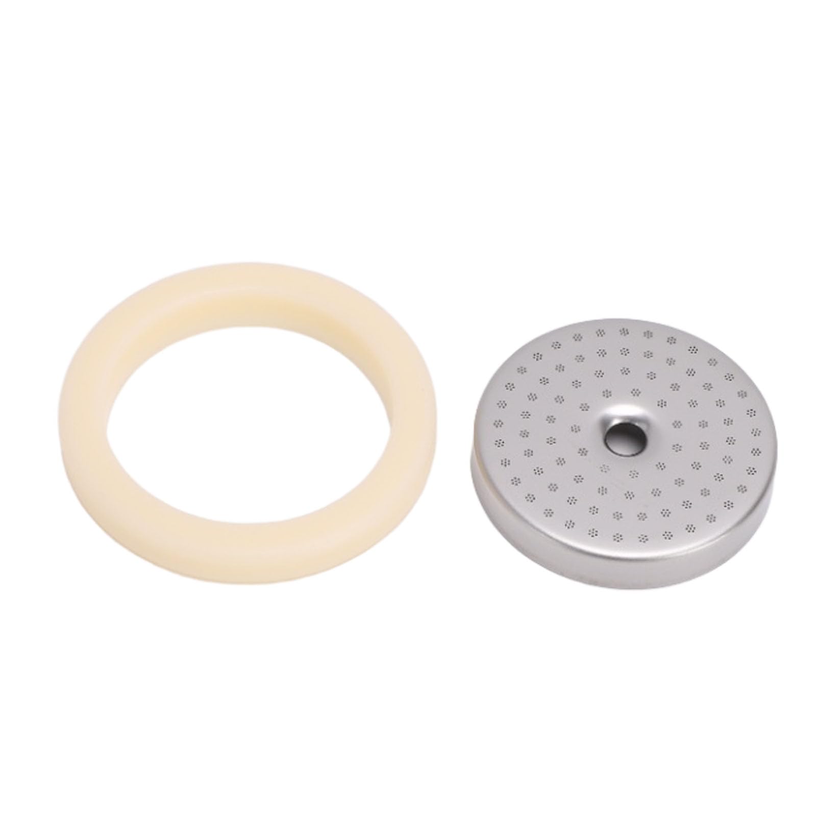 Schermo doccia con anello vapore adatto per macchina da caffè BES450 BES500 Schermo doccia con filtro in acciaio inossidabile da 54 mm Anello vapore in silicone
