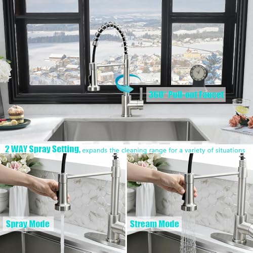 23 Inch Undermount Laundry Room Sink and Faucet Combo-iAnomla 23x18x13 Laundry Sink 16 Gauge Stainless Steel Undermount Kitchen Sink Deep Kitchen Sink Single Bowl Laundry Utility Sink with Faucet Set by iAnomla - Image 5