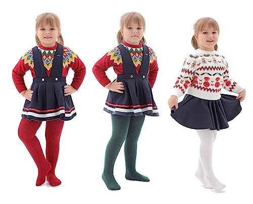 image for EPEIUS Baby Tights Thick Seamless Cable Knit Leggings for Infant Girl 