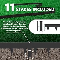 33ft. Galvanized Steel Landscape Edging (10-Pack) – 40" Metal Edging for Landscaping with 11 Stakes, Hammer-in Metal Landscaping Edging for Yard Pathway & Flower Beds – Lawn Edge for Garden Design — image 3