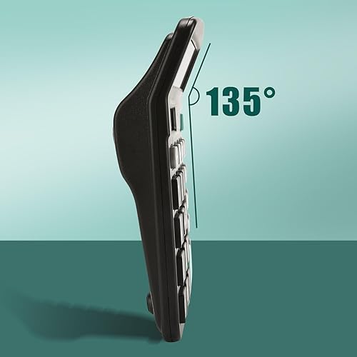 Miniatura 9 de M&G Calculadora de escritorio Calculadora de oficina de 12 dígitos con pantalla LCD grande, energía solar dual y batería, calculadora de botón