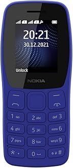 Nokia 105 Classic | Dual SIM Keypad Phone with Built-in UPI Payments, Long-Lasting Battery, Wireless FM Radio, Charger in-Box | Blue