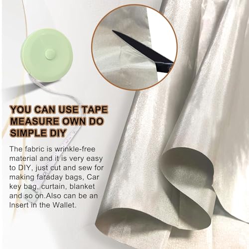 Zttxl PBBL-3 Faraday Fabric 43 Inch W×118 Inch L(Big 3 Yards) Faraday Military Grade Conductive Material thumb #3