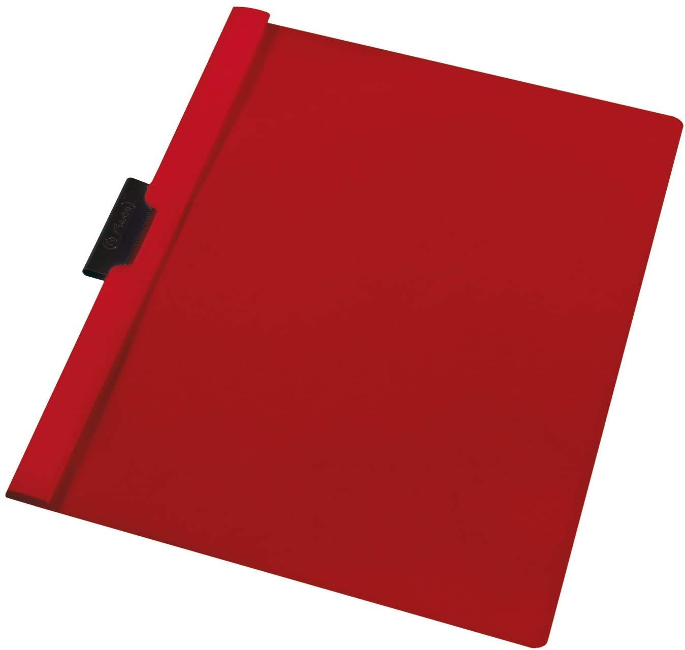 Indigo® A4 Side Lock Clip File – Red Document Folder, Holds 30 Sheets – Durable Polypropylene Cover for School, Office & Home Organisation – Pack of 25