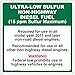 ComplianceSigns.com Ultra-Low Sulfur Non-Highway Diesel Fuel Label Decal, 5x5 in. 4-Pack Vinyl for Fuel