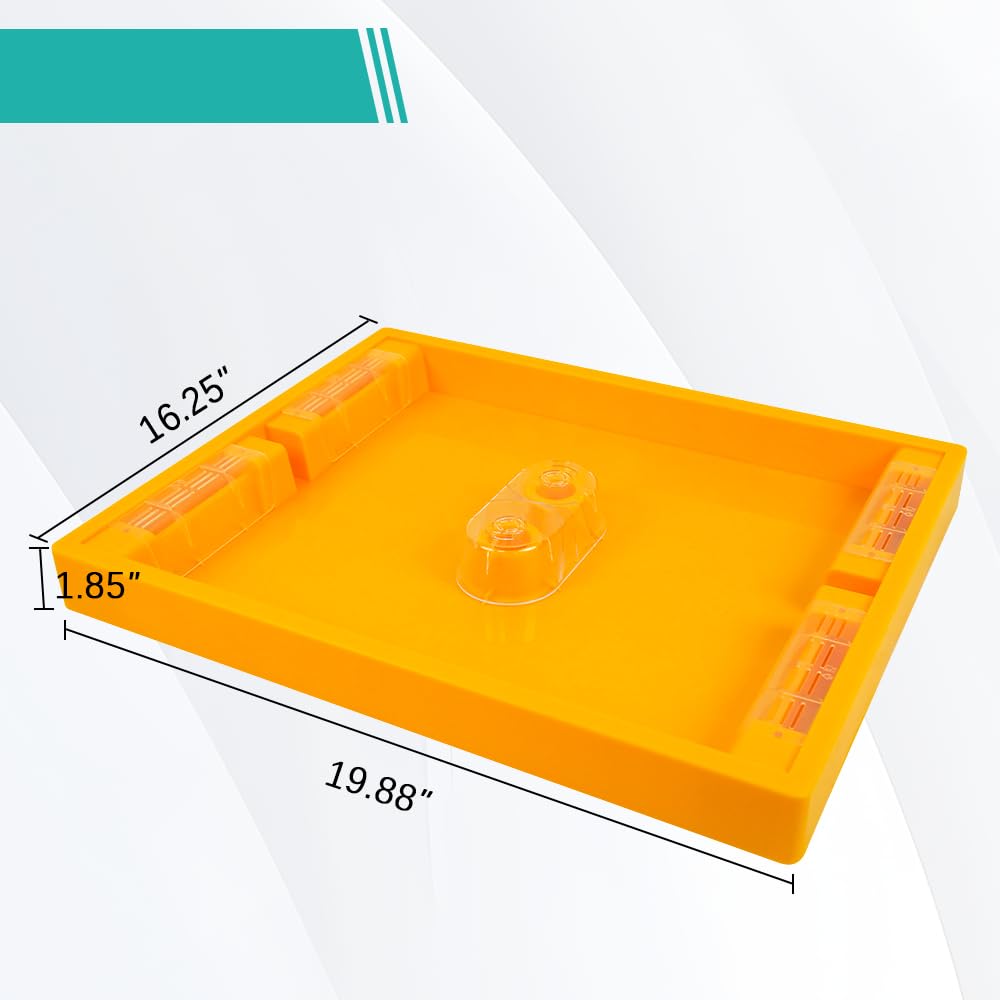 1pcs Bee Hive Feeder, Plastic Bee Top Feeder Langstroth 10 Frame Easy to Use Bee Feeding Tools in Hive Bee Feeder for Beekeeper Beekeeping Supplies