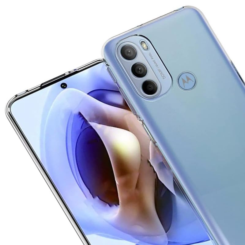 Image of Case Creation New Moto G31 Premium Imported 0.3mm Crystal Clear Totu Silicone Transparent Flexible Soft Corner Protection with TPU Slim Back Case Color Variation Cover for S23