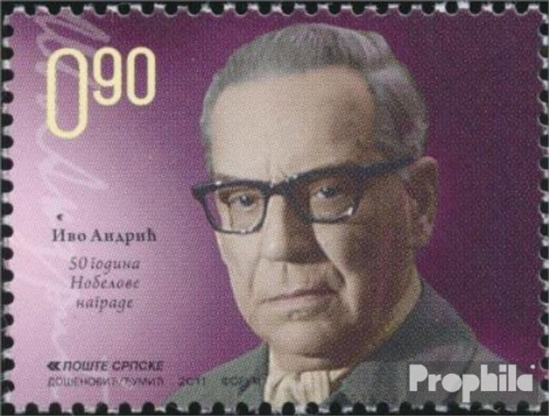 Sellos de Bosnia Serbia de Colección 2011 MNH Nobel Ivo Andric Prophila 552I 1