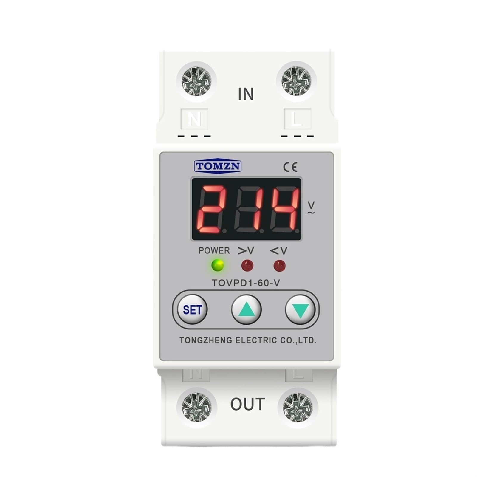 Relais de protection tension réglable 60A avec reconnexion automatique et affichage digital