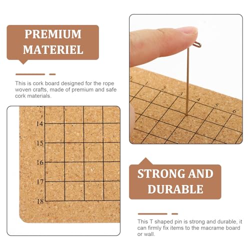Tablero de corcho para proyectos de macramé y diseño de pulseras en casa 4