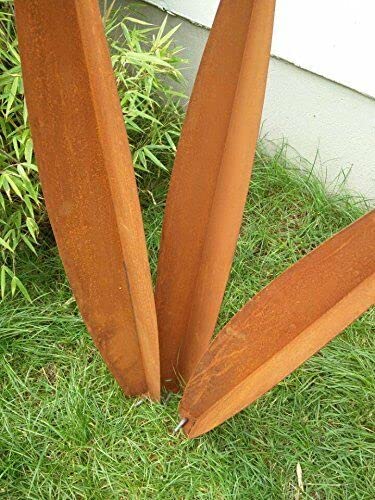 Zen Man Edelrost Gartenstecker Rost Garten Beetstecker Gartenfigure Sculpture Rost 031570 H100 90 80 cm In Set Handarbeit