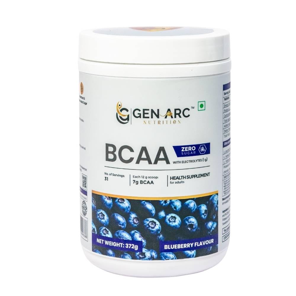 bcaa with electrolytes berry flavour | 2:1:1 bcaa formula | supports muscle recovery, hydration & workout performance | zero sugar | 372g