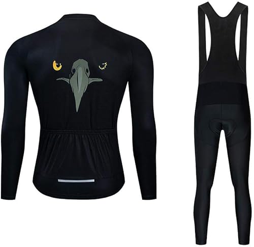 Miniatura 2 de Camisetas de ciclismo para hombre, conjunto de ropa de bicicleta para hombre, chaqueta de bicicleta de manga larga y pantalones de ciclismo con