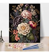 Pittura Con I Numeri Per Adulti - Confezione Da 4 Tele 30x40 Cm Con Farfalle, Libellule, Falene E Api - Kit Acrilico Fai Da Te Per Principianti