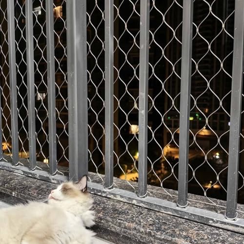 Filet de sécurité en acier protégeant le balcon des chutes - 3