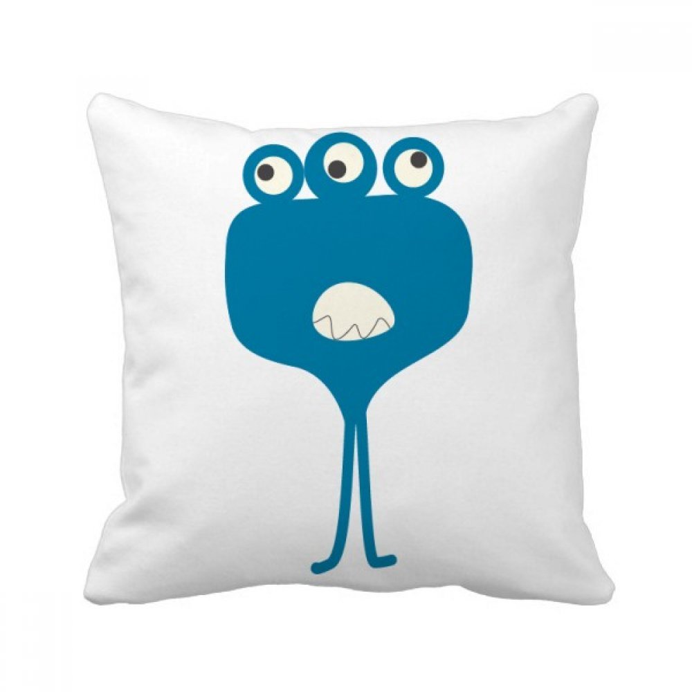 Coussin carré univers et alien monstre multicolore 40x40 cm DIYthinker lit