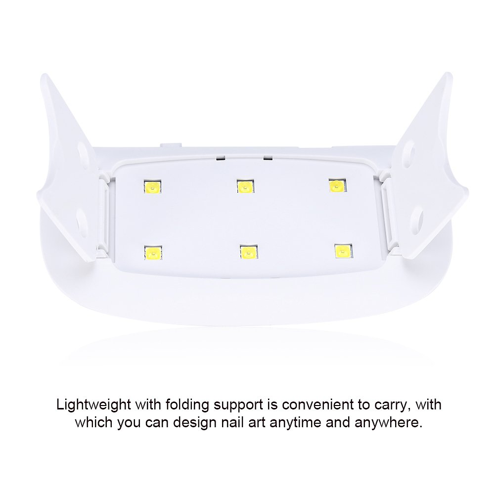2 Colors UV Lamp Dryer, Mini LED Nail Lights, Mini Portable UV Dryer Mini UV LED Lamp 6W UV Gel Curing Varnish LED Lamp for Gel Manicure Nail Polish Manicure Pedicure Home(#2) : Beauty & Personal Care