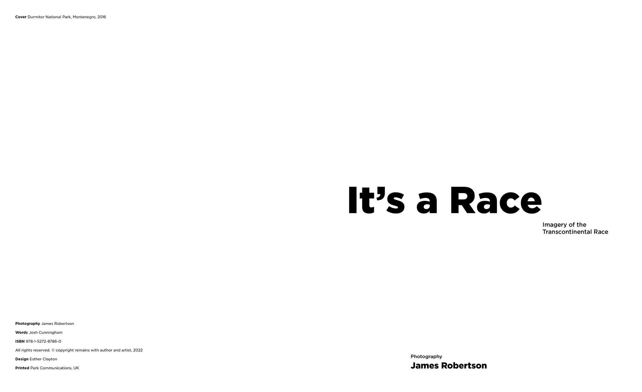 It's a Race: Imagery of the Transcontinental Race