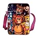 Sac à dos FNAF imprimé 3D Five Ni-ghts at Fre-ddy's Messenger Bag Outdoor Bags Sac de randonnée isotherme Sac bandoulière Five Nights at Fre-ddy's School Bags
