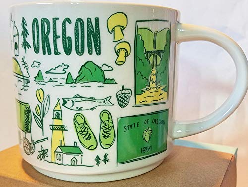 Taza Starbucks Been There Across the Globe 14 oz Oregon miniatura 2