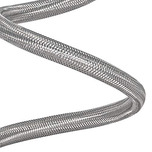 Eastman 12 Inch Flexible Toilet Connector, Stainless Steel Braided Hose With 7/8 Inch Ballcock Nuts, 3/8 Inch Compression, 48088 #TOP4