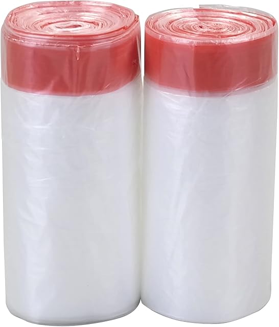 Jandson 6 L Small Drawstring Bin Liners, Clear Trash Bin Bag, 120 Bags