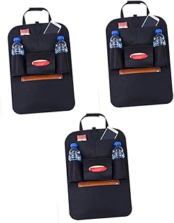 ibasenice 3 Pçs Assentos De Carro Assento De Volta Organizador Encosto Do Carro Proteger Assento De Carro Organizador Encosto Organizador Do Carro Pendurado Saco De Armazenamento