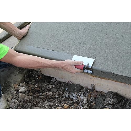 Marshalltown 68SSD Ausseneck-Kelle mit Durasoft Griff, Eckkelle aus Edelstahl, Kellenmaß: 152x64 mm, Winkel mit Radius