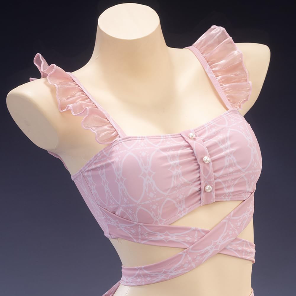 Wecos Love and Deepspace Cosplay MC Midsummer Swimsuit Costumes Vacation Style Swimwear Casual Wear