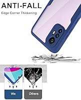 Vista 3 de Funda compatible con Xiaomi Poco M5s 4G, compatible con Redmi Note 10 4G, Note 10S 4G, Note 11 SE (India), protector de pantalla integrado 2 en 1