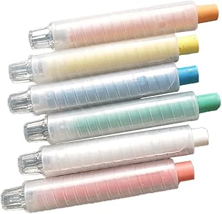 クリアダストレスチョークホルダー、調節可能、9cm / 3.54 '' | ほとんどのダストレスチョーク用の洗えるツイストアップデザイン、学校の教室用の調節可能なチョークプロテクター