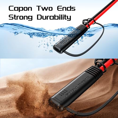Image of Bateria Power 16AWG 25FT SAE Extension Cable, SAE Quick Disconnect Connector for Automotive, Solar Panel, RV, Battery Charger