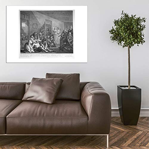 Affiche William Hogarth encadrée grand format mat pour décoration rétro - 5