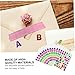 DOITOOL 50pcs Colorful Self-Adhesive Alphabet Letter Stickers for Scrapbooking Journaling Crafts and Classroom Decor Fade-Resistant High Viscosity Stickers