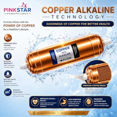 Image of PinkStar Elite 12L RO+UV+Copper Water Purifier | ISI Certified | Smart Mineral Control | Auto-Clean Technology | Free Pre-Filter | Advanced Multi-Stage Filtration for Home & Office