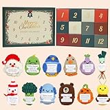 Verdenu 12PCS Positive Crochet Gift Set, Christmas Advent Calendar 2025-Emotional Support Crochet Advent Calendar for Adults, Christmas Gifts for Women/Men/Teens, Cozy Crochet Characters