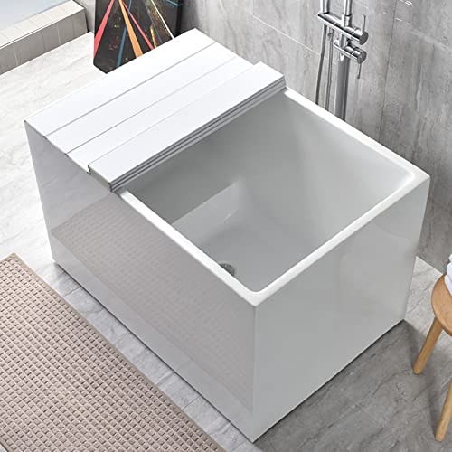 Couvercle de baignoire isolant thermique et plateau de bain pliable