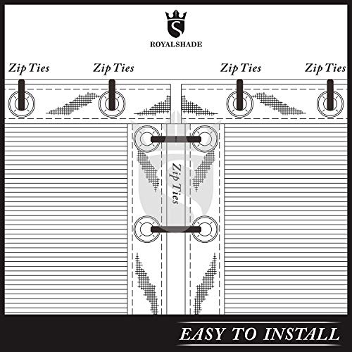 Royal Shade 5' X 50' Brown Fence Privacy Screen Windscreen Cover Netting Mesh Fabric Cloth - Get Your Privacy Today, Stop Neighbor Seeing-Through Stop Dogs Barking Protect Property We Make Custom Size #TOP4