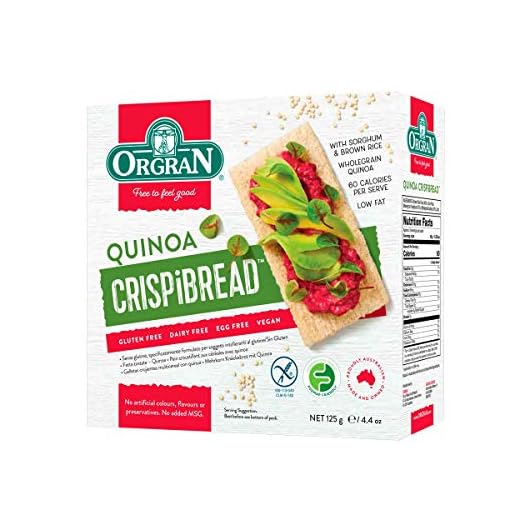 Orgran Gluten Free Super Grains Crispibread with Quinoa - 4.4 oz