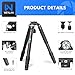 Heavy Duty Tripod Carbon Fiber Camera Tripod WEYLLAN LX9 Professional Tripod Camera, 10 Layers Carbon Fiber Tube, with 40mm Leg Tube, Durable Carbon Bowl Tripods for DSLR Camera Max Load 88lbs/40kg
