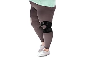 HUEGLO Knee Brace for Plus Sizes, Patellar Tendon Support and Knee Pain Relief