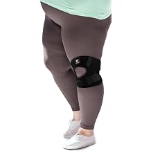 HUEGLO Plus Size Knee Brace for Women Men Knee Pain Relief,Sports,L